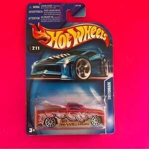 Hot Wheels Pick Up Truck Switchback 2003  Red N Gold With White Flames 211 NWT